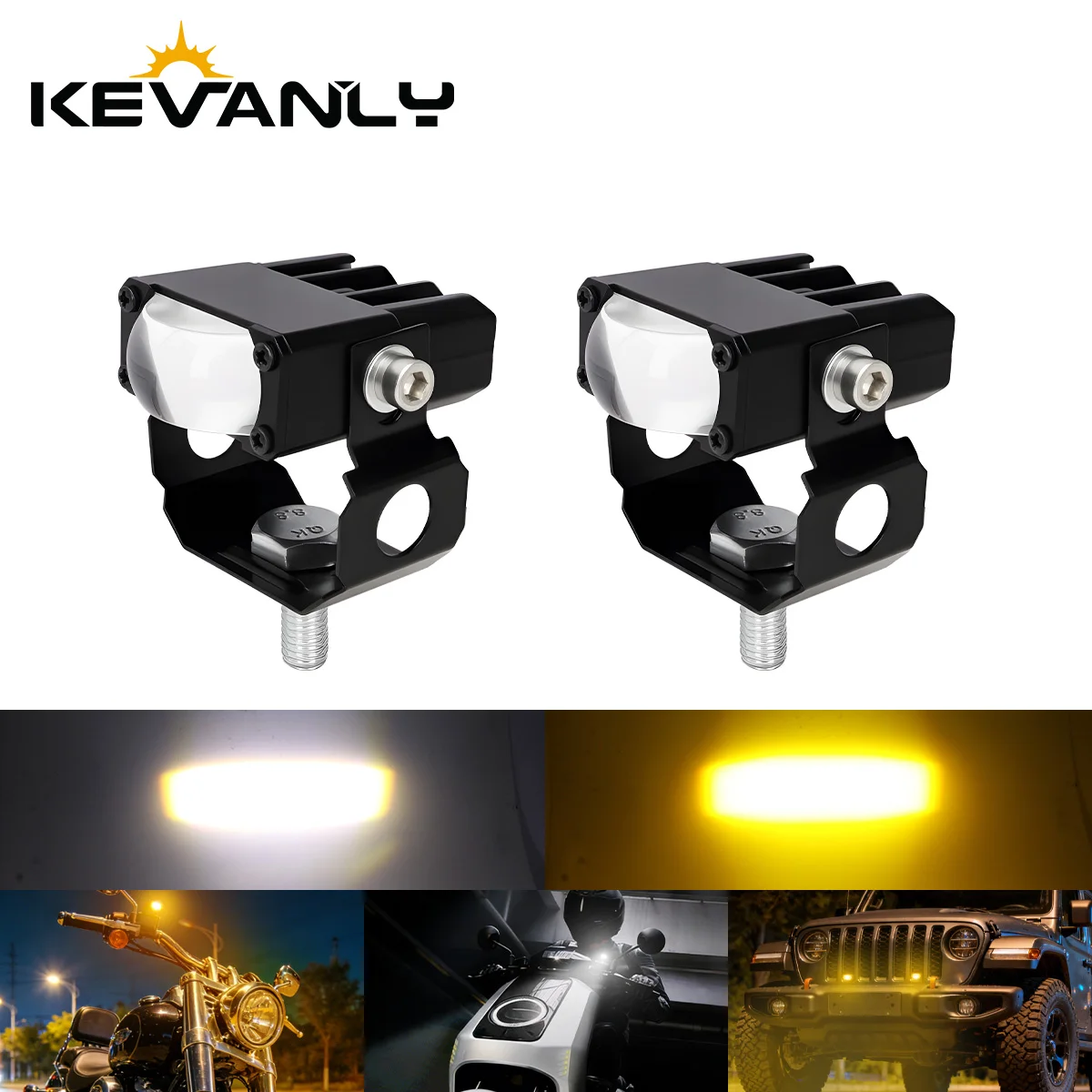 1/2pcs Motorcycle LED Spotlight Headlights 12V High Bright Led Lights Lamp for Motorbike Truck Led Auxiliary Projector Spotlight