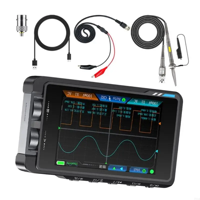 

77UB DS215H Electronic Repair Tool 2CH 50MHz Bandwidth Portable Oscilloscope Signal Generator Wide Voltage Protections