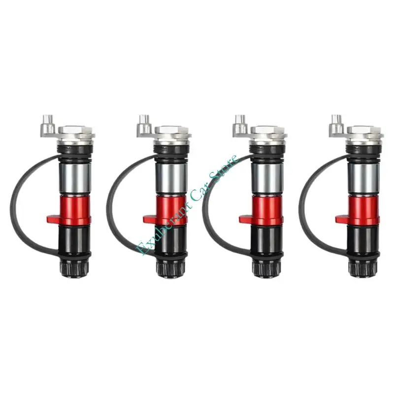 

Pack Of 4 Automatic Tire Deflation Valves For Adventure Vehicles Adjusts Pressure In Sand Mud And Complex Terrain