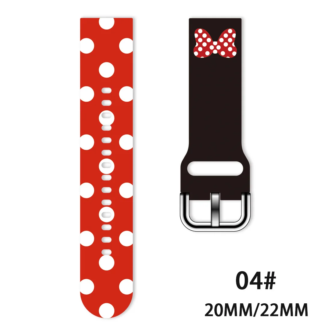 Disney Mickey Minnie Watchband For Huawei watch 2Pro GT/GT2 Samsung galaxy watch/active2/gear sport/s3 Sz classic strap 20mm22mm