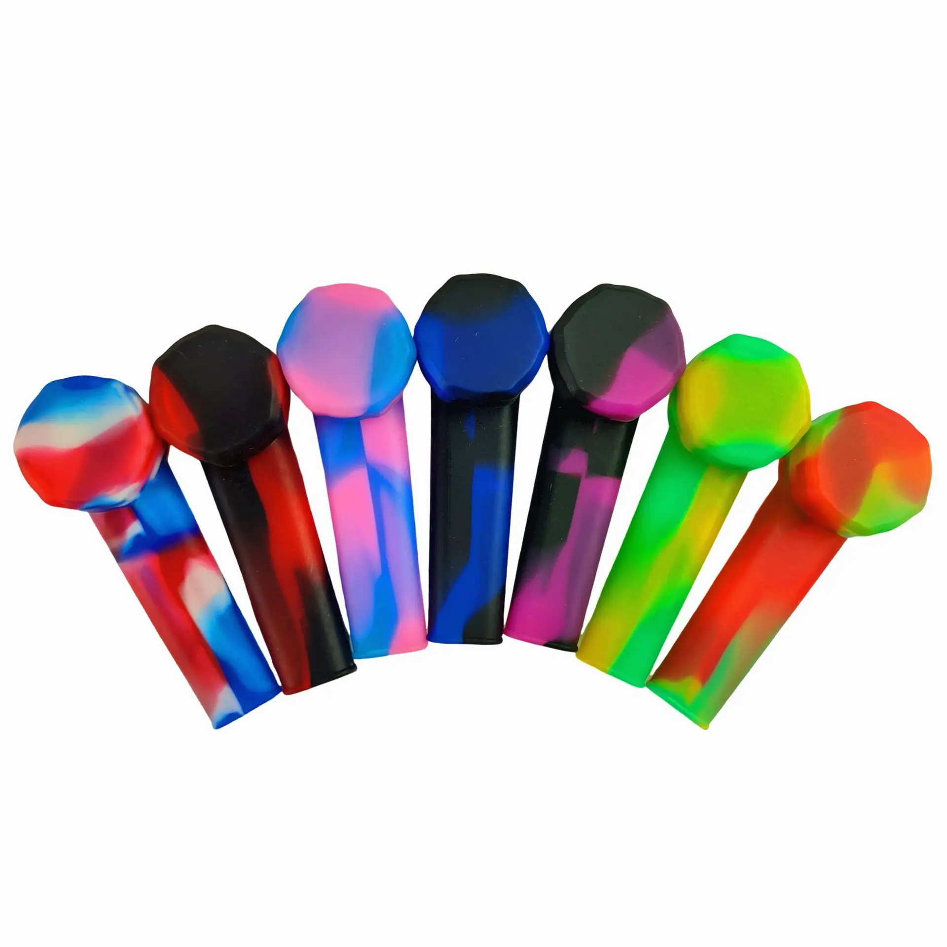 5PCS Silicone Capped Colorful Straws Suitable for Beginners Pocket Size nbreakable Easy to Clean Color Random