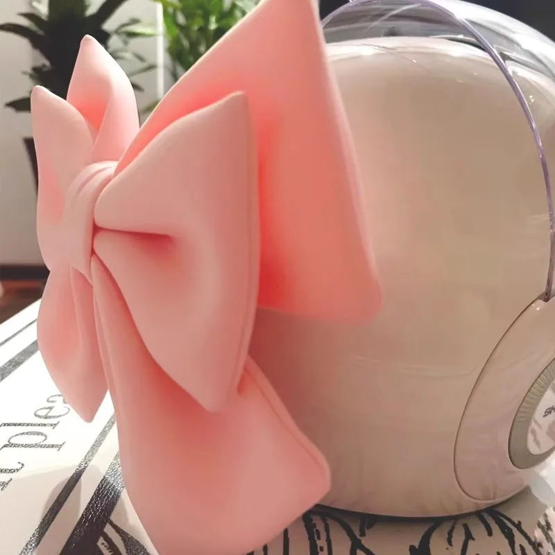 Electric car decoration Satin Ribbon Bow Modeling Motorcycle Helmet Decor Universal Electric Bike Bowknot Moto Helmet Accessory