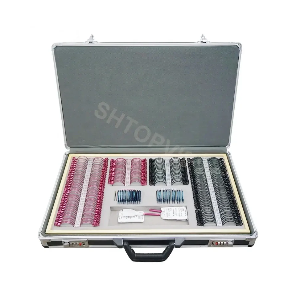 266pcs trial lens for  optometry and optical store 266JSC A level trial lens set and lens case  with Aluminum suitcase