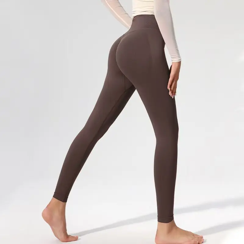 Women's Yoga Leggings High Waist Fitness Pants Peach Hip Tight Pants Training Stretch Running Yoga Pants Gym Leggings
