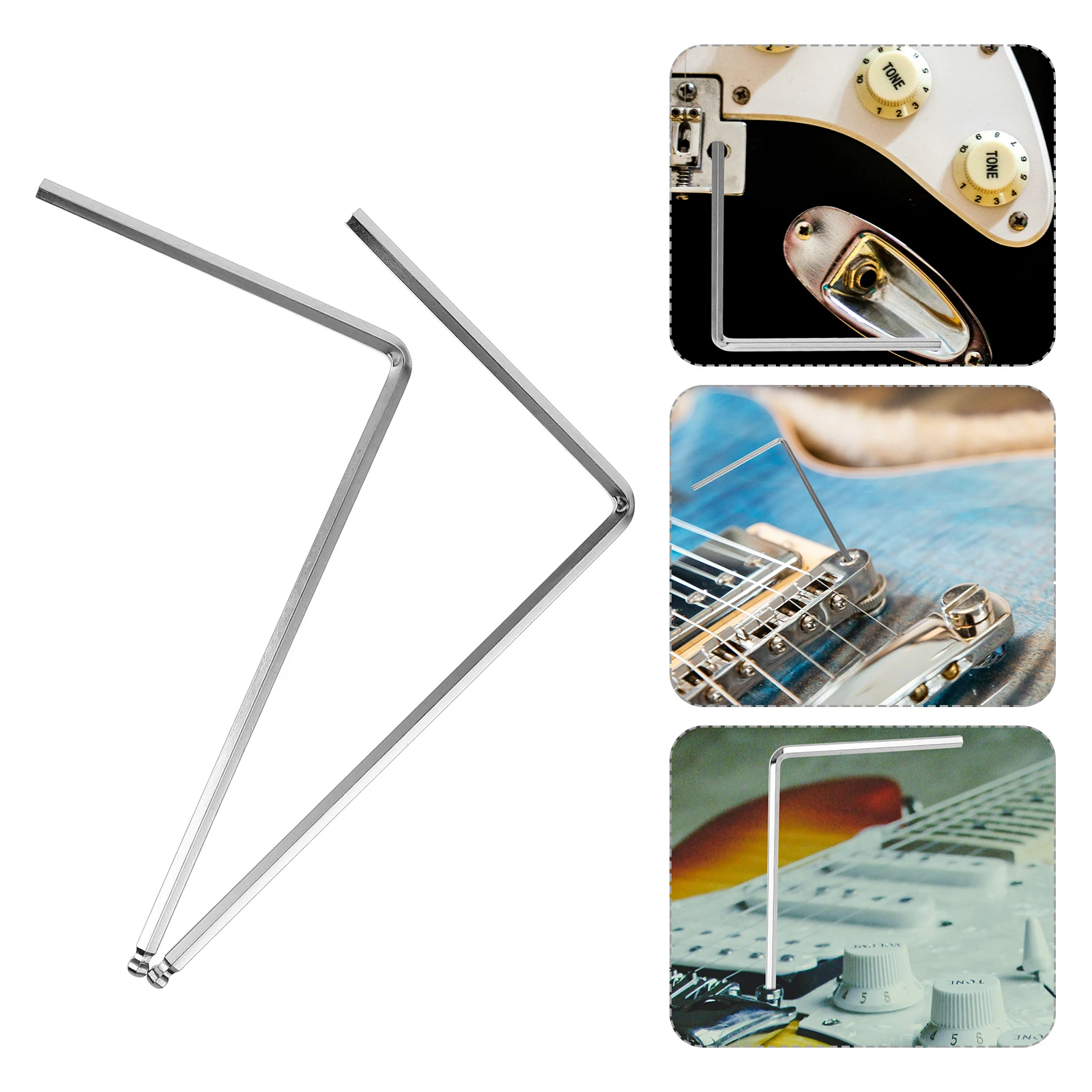 

2pcs Truss Rod For Acoustic Neck Adjustment Durable Metal Repair Tool Truss Rod Adjustment Neck Bridge Parts Guitar Accessories