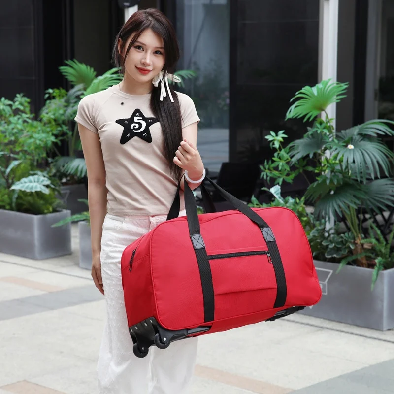 

Large Capaci ex Carry-On Bapa Lightweight Multi-Functional Student Special Folding Travel Bag with Pull Rod Handbag
