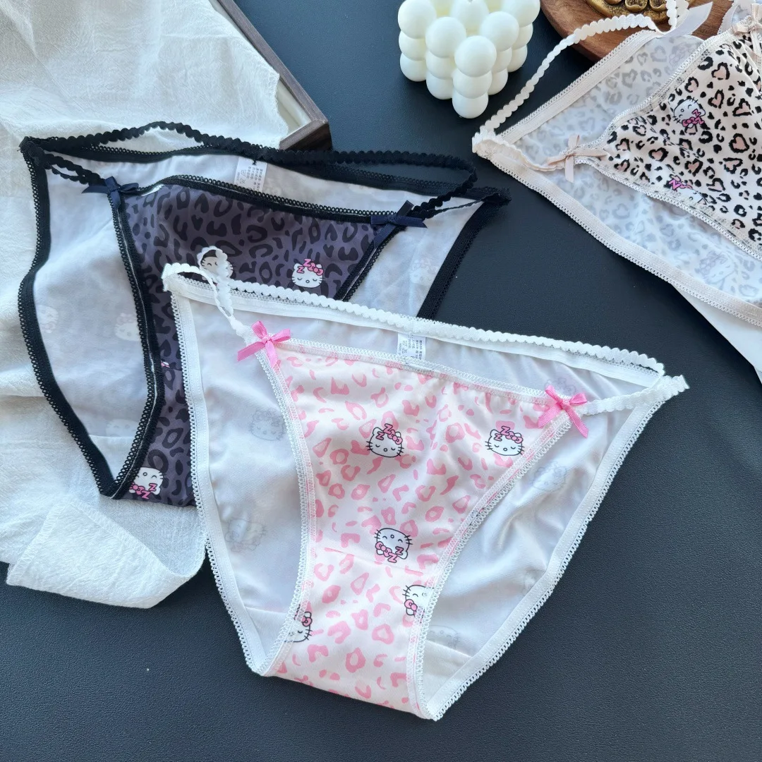 

for HelloKitty Women Panties Sexy Pink Underwear Casual Lingerie Sweet Cute Printed Briefs Gift