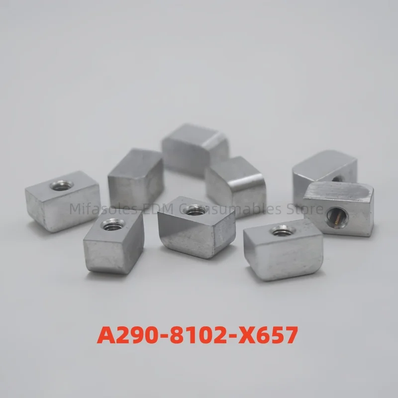 

EDM Cutting Electrode Block A290-8102-X657 electrode pin 6x6x10mm For Fanuc series CNC Wire Cut Machine Parts
