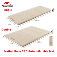 Naturehike C6.5 Automatic Inflatable Mattress Self-inflating Cushion Outdoor Camping Moisture-proof Mat Bed Sponge Sleeping Pad