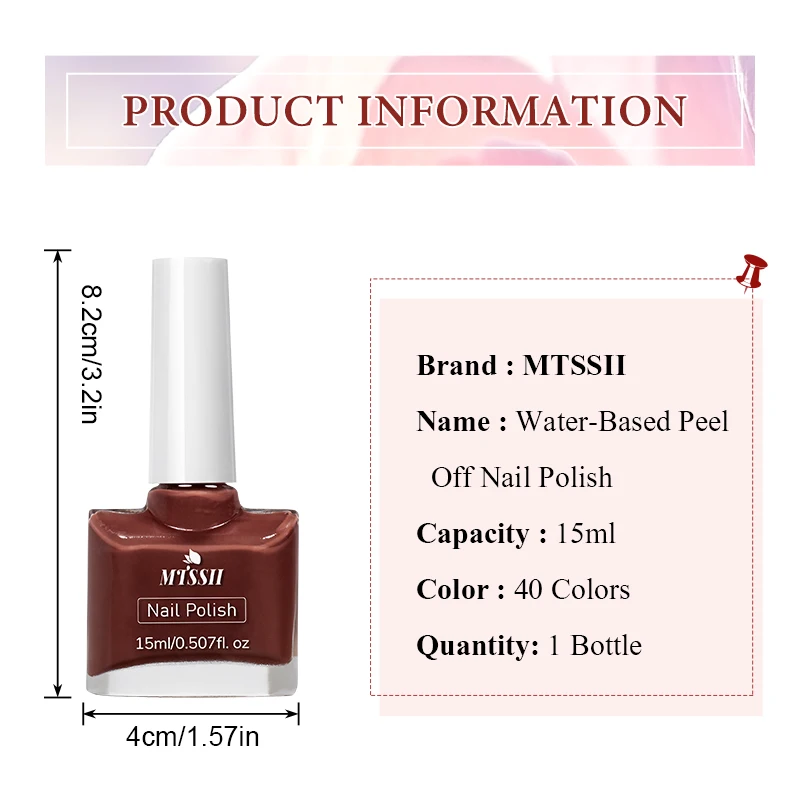 15 مللي Mtssii الخريف الألوان غطاء أسود الزجاج مسمار البولندية Nowipe أعلى نقع قبالة الأشعة فوق البنفسجية LED مسمار ورنيش بريق اللون ملصقات الأظافر البولندية #5