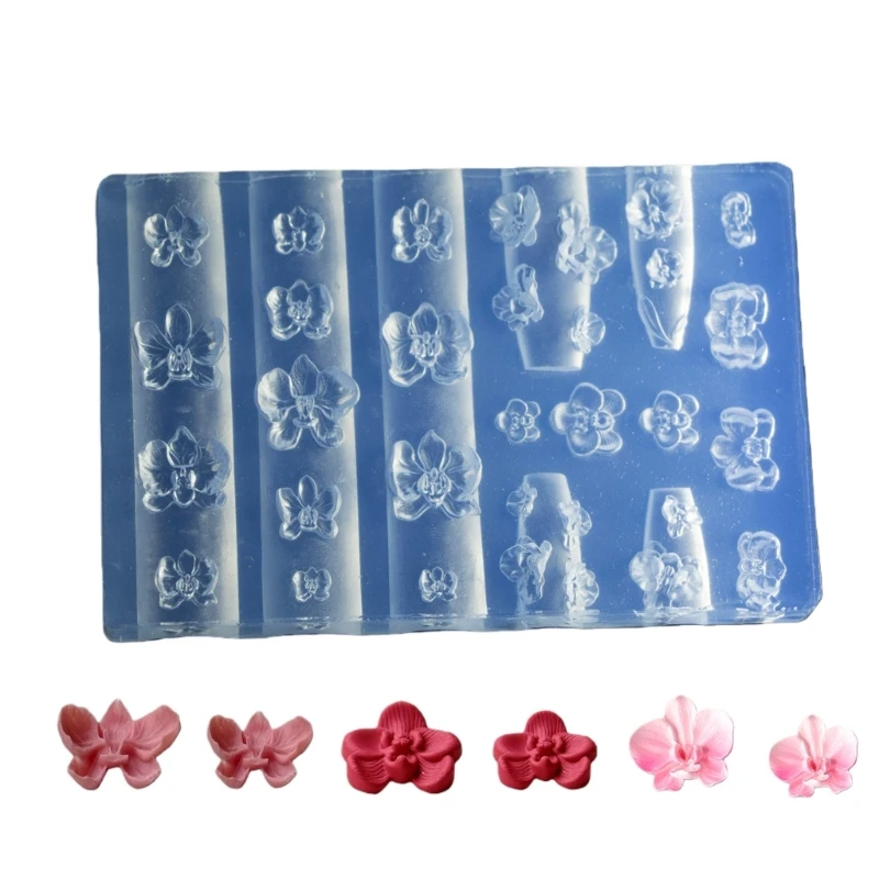 Silicone Art Stamp Mold Flower Stamp Mold for Professional Manicurists and Enthusiasts Jewelry Tool