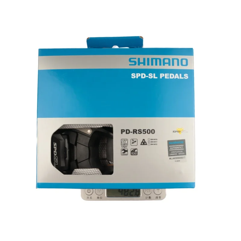 Shimano SPD-SL Pedal PD-RS500 mit SM-SH11 Stollen für Rennrad Pedal Fahrradzubehör mit Box Original Original Shimano – Detail 8