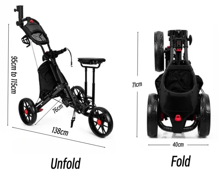 

Golf Trolleys Convenient Cart for On-Course Mobility