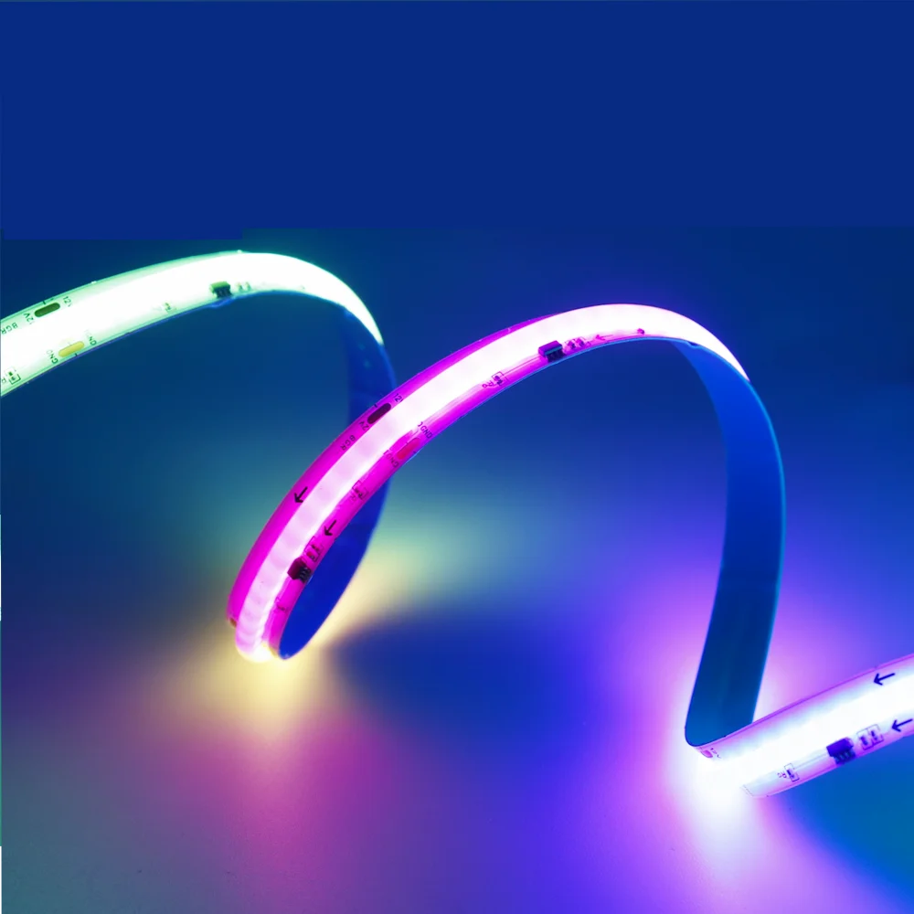 

WS2811 RGB полноцветная мягкая световая лента FCOB 576/20 светодиодов/м Smart Addressable SPI Pixels COB светодиодное освещение лампы для домашнего декора