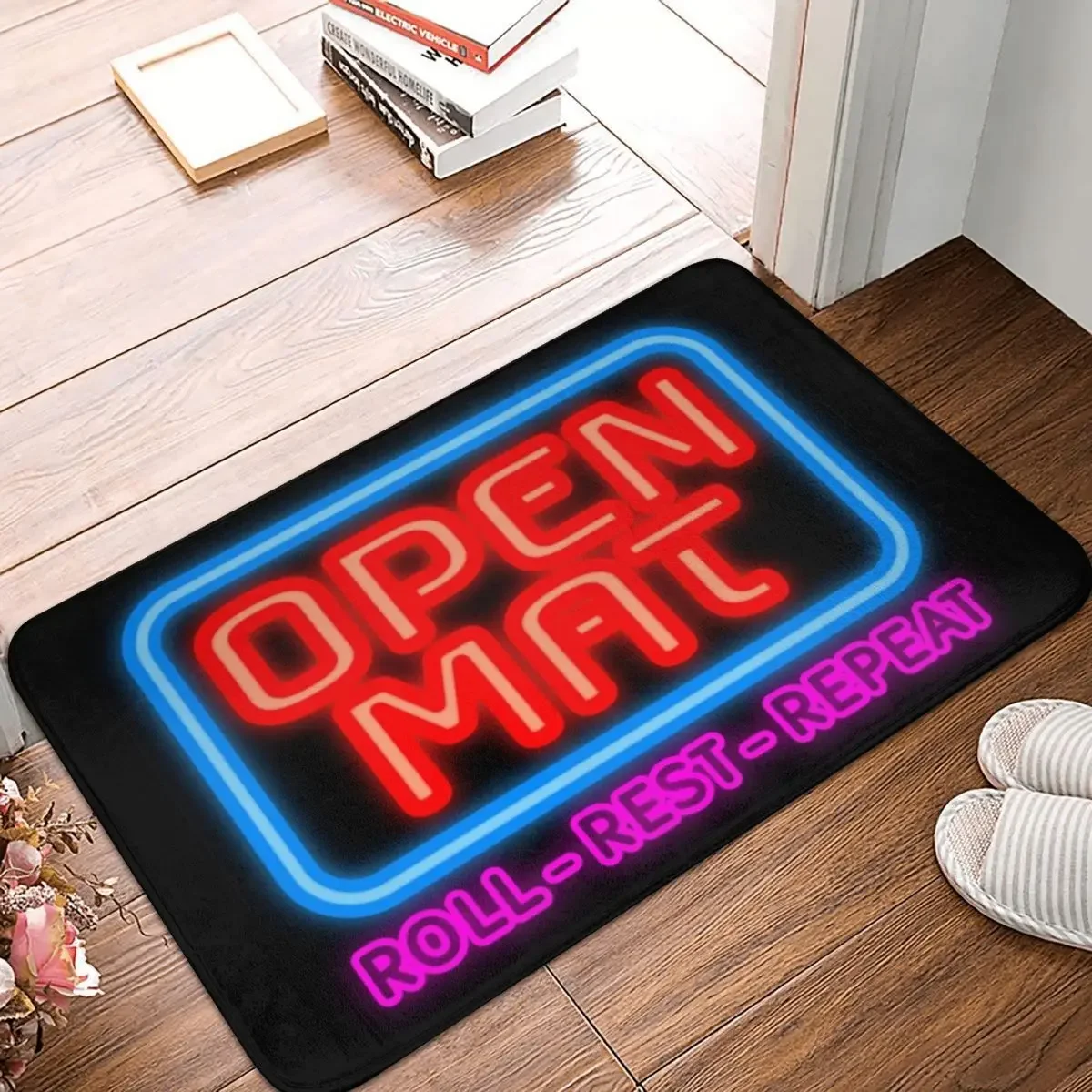 

Open Mat - Jiu Jitsu Rolls Doormat Rug Carpet Mat Footpad Polyester Anti-slip Sand Scraping Entrance Kitchen Bedroom Balcony