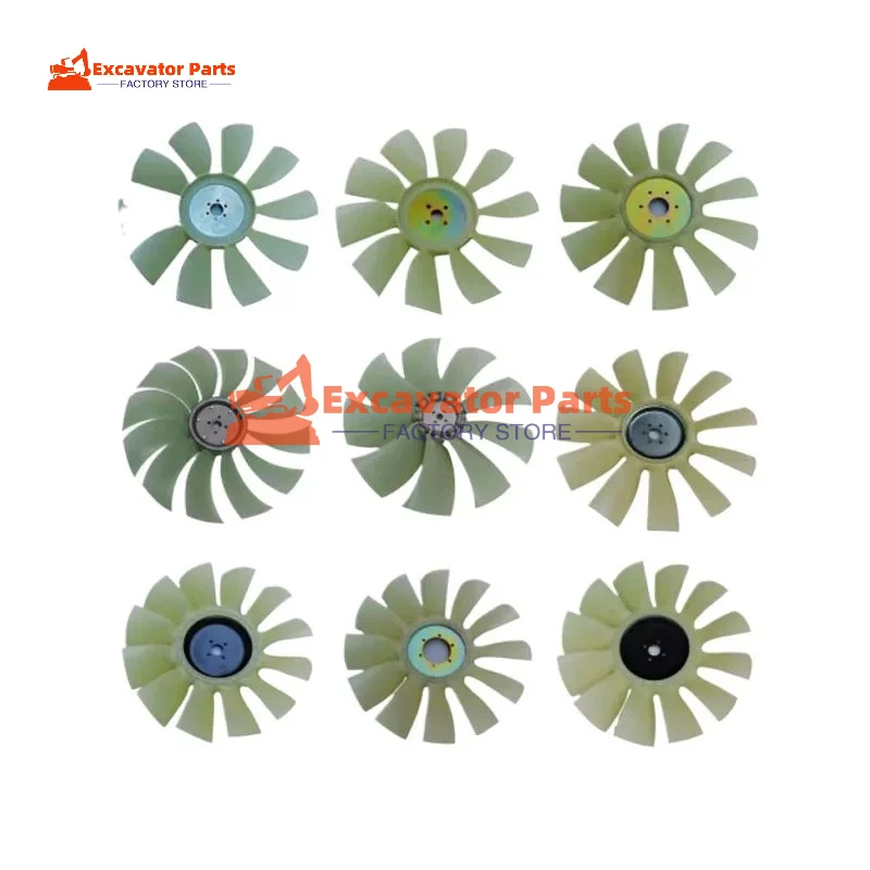 For Liugong CLG Foton Lovol FR Ishikawa Ward longking 60 65 Fan blade yanmar VIO 4TNV94 Engine Excavator Parts