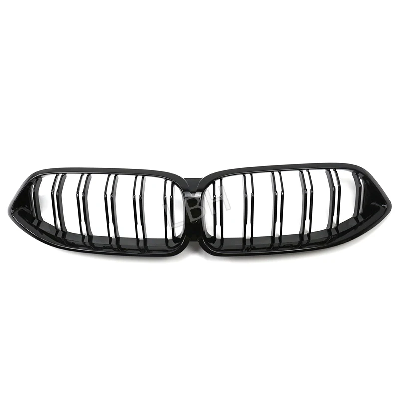 

fit for 2021 BMW 8 Series G14 G15 G16 double bar bright black ABS Front bumper Grille Racing Grills Radiator ventilation grid