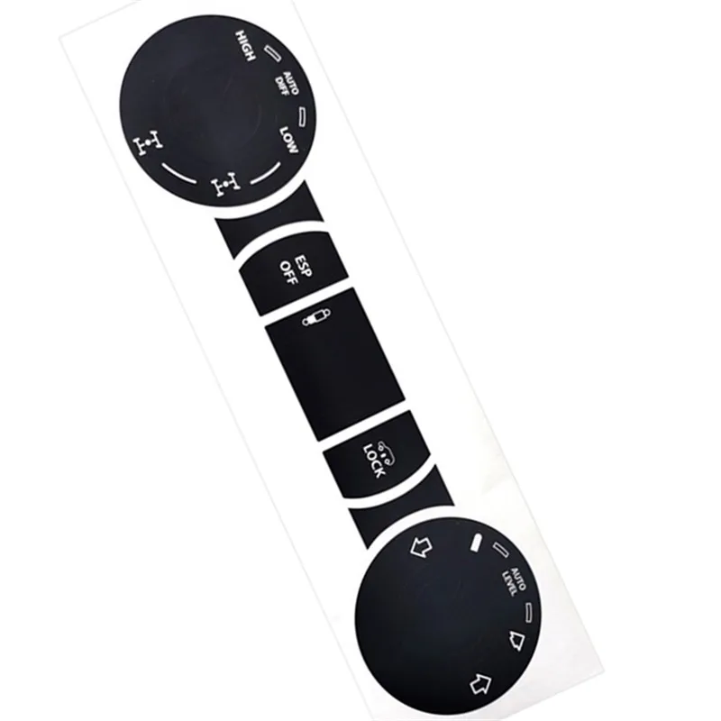 

Decals Set for Volkswagen Touareg 2005-2010 Car Accessory 8PCS Matte Black Worn Button Repair Kit Stickers