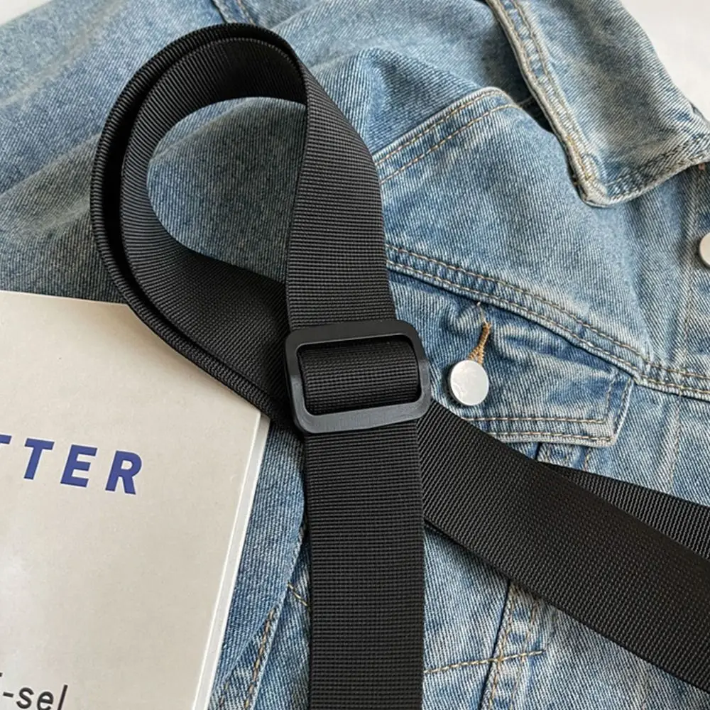 

Solid Color Nylon Crossbody Bag Oxford Cloth Large Capacity Messenger Bag Multifunctional Waterproof Short Distance Travel Bag