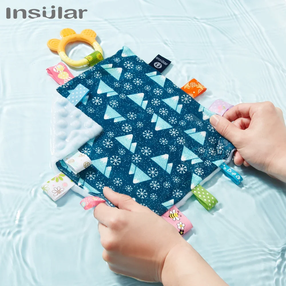 INSULAR Infant Soothing Handkerchief Comfortable Baby Appease Towel Kids Sleep-aid Comfort Doll Sleep Artifact Bite Toy 0-1Y