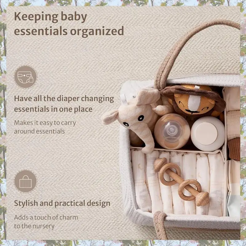 T84C-Large Baby Shower Box For Newborn Necessities, Portable Mummy Bag For Baby Products And Large-Capacity Diaper Bag. - Image 2