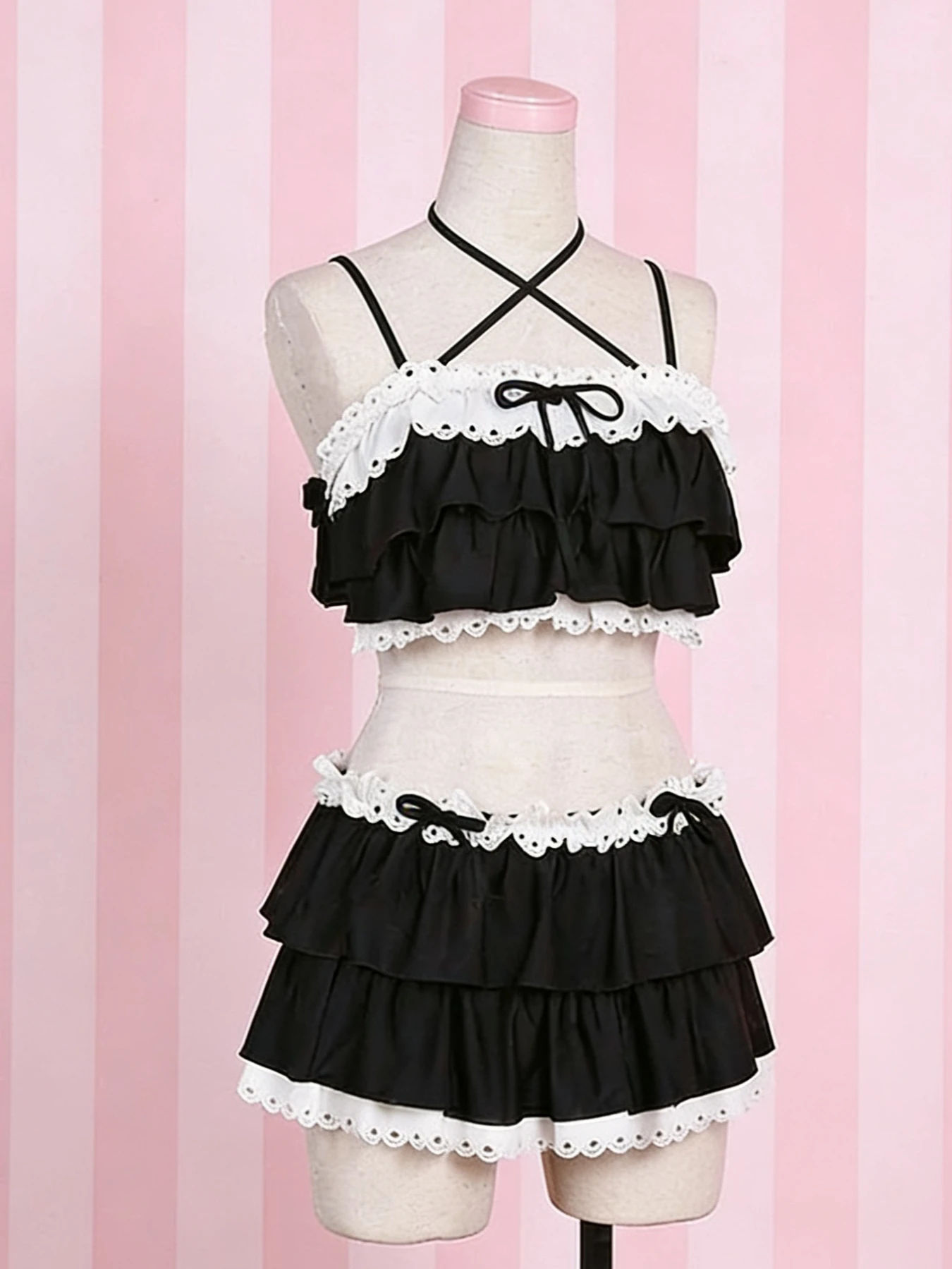 

High Waist Fairy Sweet 4-Piece Split Bikini Set Women 2026 - Print Trendy Swimwear Beach Vacation Summer Party Fashion Beach New