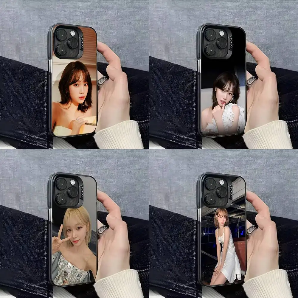 

Kim C-Chaewon C-Chae Won Phone Case For iPhone 16,15,14,13,12,11,Mini,Pro,E,SE4,XS,MAX Black Candy Matte Cover