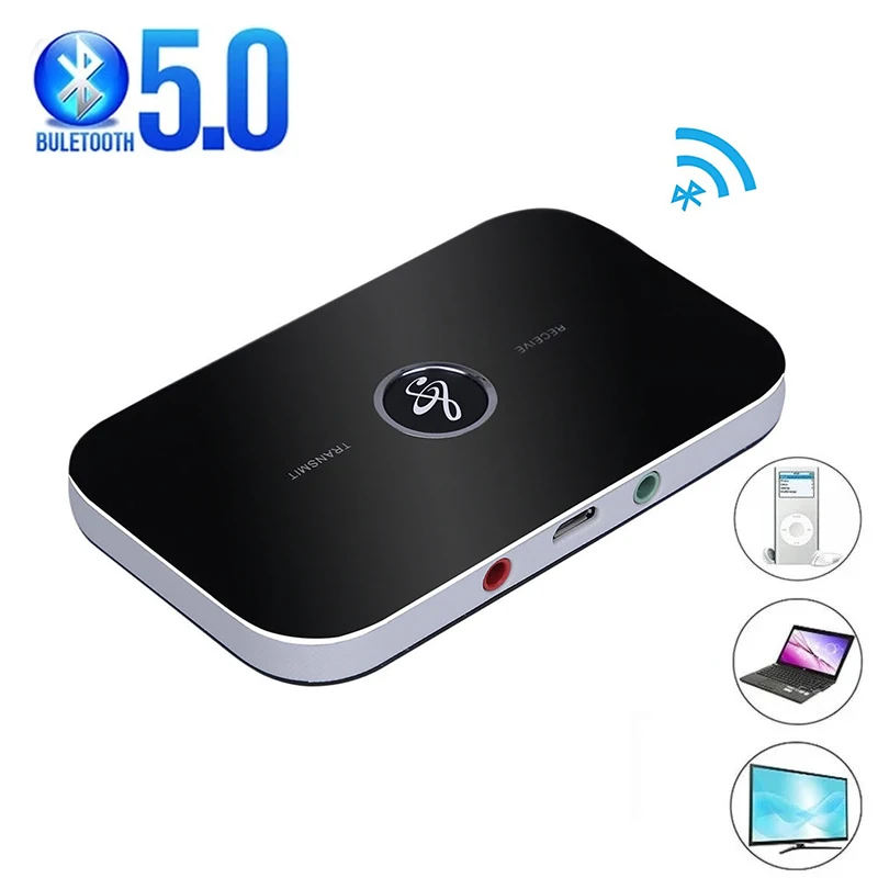 BT5.0 Bluetooth Audio Transmitter Receiver RCA 3.5mm AUX Jack USB Dongle Music Wireless Adapter For Car Speaker PC TV Earphones