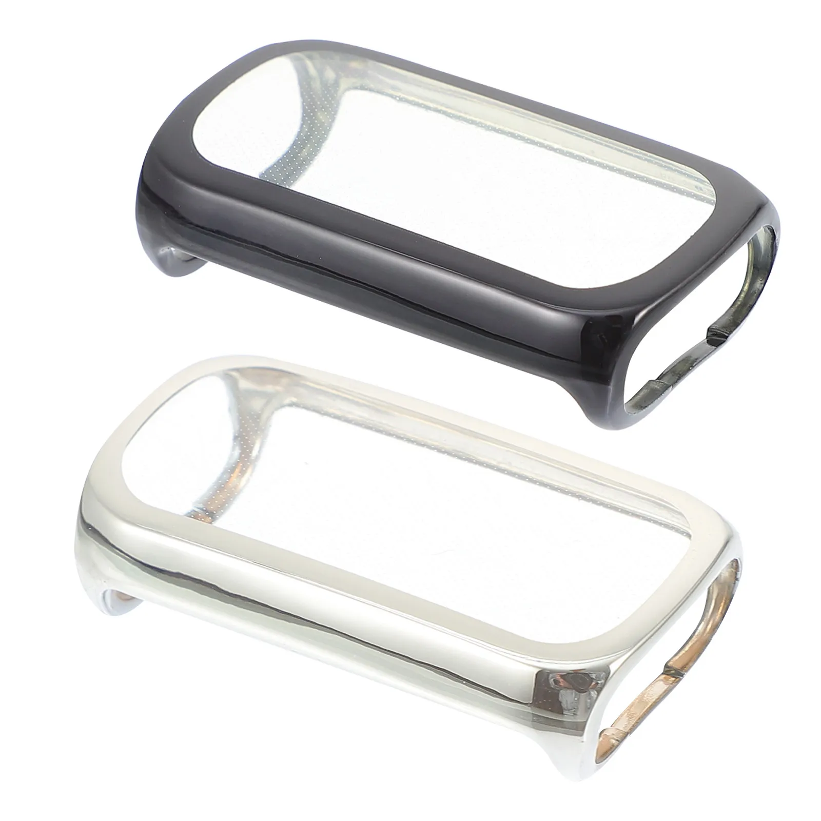 

2 шт. стильных защитных чехлов из ТПУ для часов, мягкие на ощупь, устойчивые к царапинам, защитные пленки для экрана для всех моделей смарт-часов, простая установка, без сложностей.