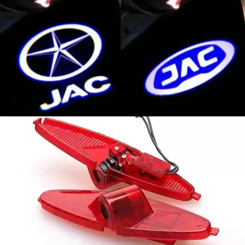 2Pcs for Jac S3 S5 A30 A13 T6 T8 M4 m2 LED Car Door Welcome Lamps Projector Ghost Shadow Courtesy Atmosphere Light Accessories