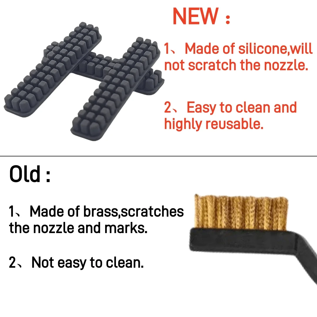 For Creality K1 K1C K1 MAX Nozzle Wiper Silicone Brush 3D Printer Nozzle Cleaner Tool for Bambu Lab A1 Wiper Silicone Brush - view 3