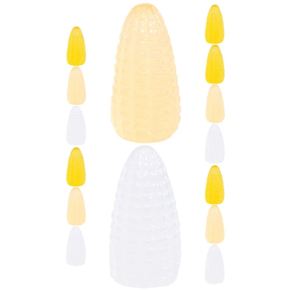 

15 Pcs Corn Accessories Mini Miniature Ornament Artificial Small Figurines Home Decor Resin Ornaments for Decoration