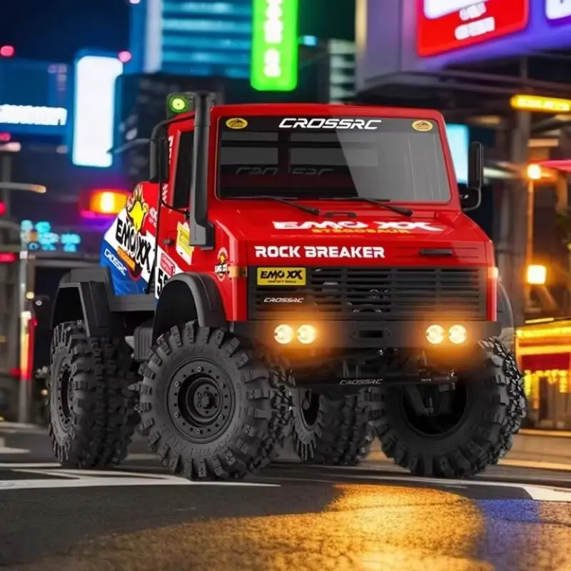 

Hot Emo Xx 1/6 Rc Electric Remote Control Climbing Truck Rock Breaker Off Road Vehicle With Led Strobe Lights For Hobbyists