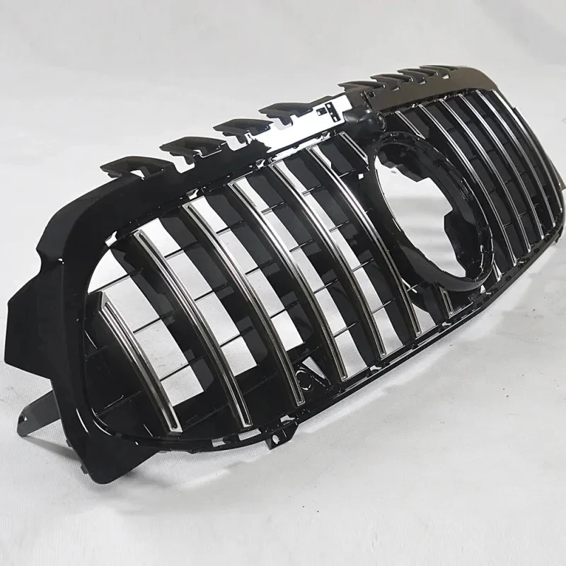 

High-end Version A-Class 2019 GT Diamonds Style Black Silver Chrome Front Bumper Front Grille for W177