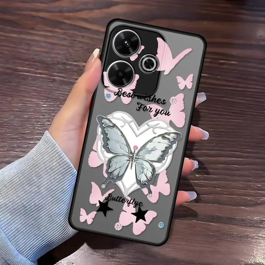 Case for Xiaomi Redmi Note 15 11 10 12 13 14 Pro Plus A4 14C 13C 9S Funda Phone Cover Colorful Butterfly view 6