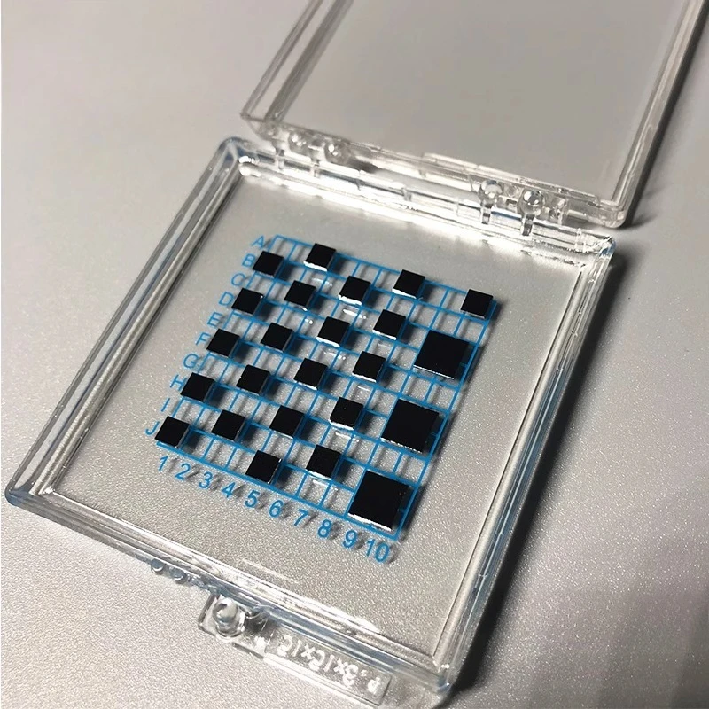 Monocrystalline Silicon Square Wafer, SEM Observation Biological Carrier, Sold In Sets of 10