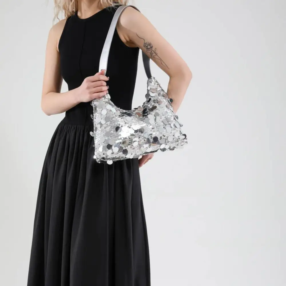 

Portable Square Bag Evening Banquet Bag Large Capacity Shiny Sequin Shoulder Bag Handbag Tote Bag Tassel Crossbody Bag Wedding