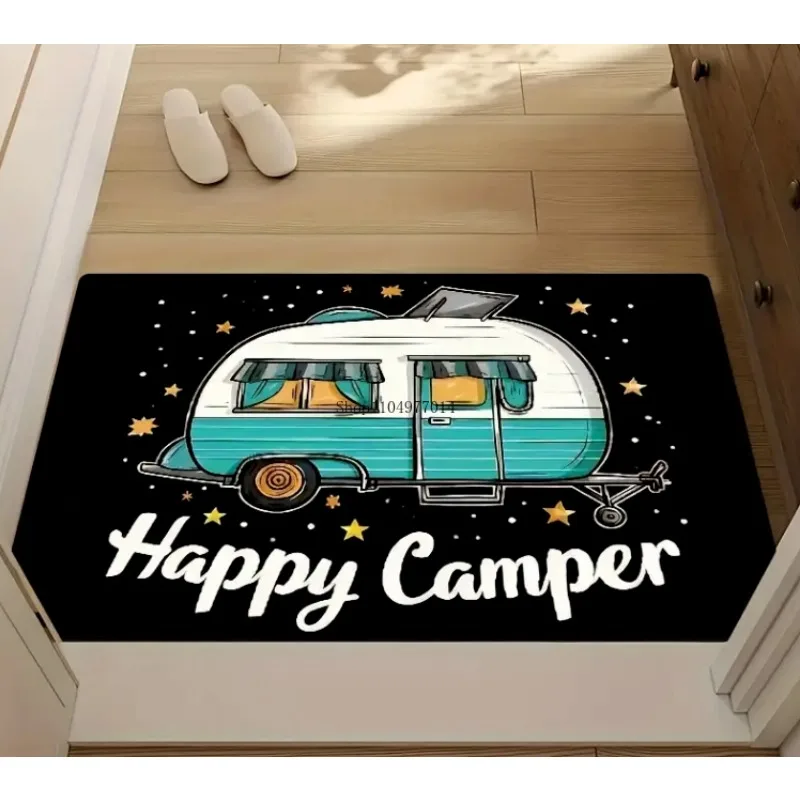 سجادة ترحيب لباب التخييم في الهواء الطلق، مناسبة لغرفة النوم وغرفة المعيشة وغرفة الطعام والمطبخ وحصيرة أرضية مدخل الحمام