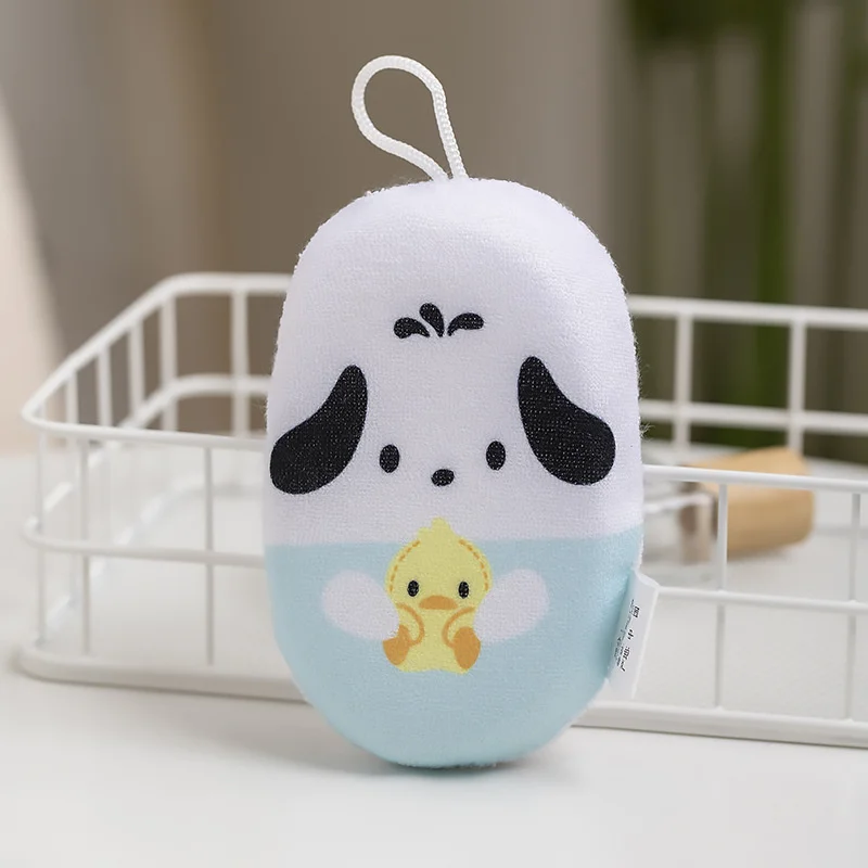 Sanrio Sponge Bath Ball Body Cleaning Shower Mesh Soap Dispenser Rub Brush Healthy Massage Brush Shower Essential Skin Care