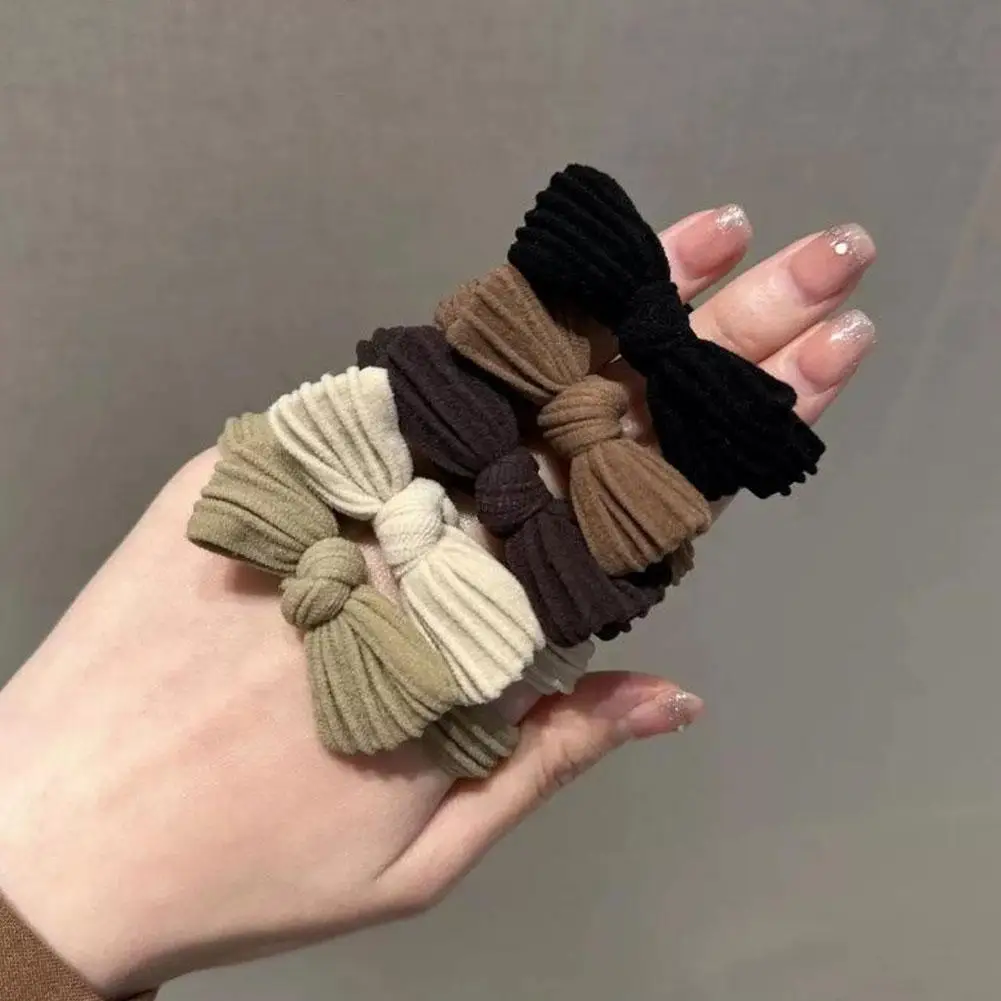 Hair Ties Set High Elasticity Bow Knot Hair Bands For Women Girls Ponytail Holder Hair Ties, Casual & Simple Daily Accessories
