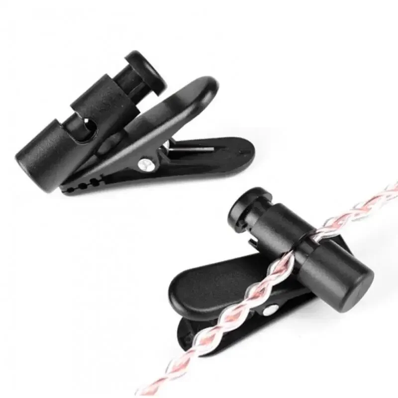 Headphone Cable Collar Clip 360 Degree Rotatable 8 4 core Headphones Wire Clip Earphone Winder Wired Earphone Accessories