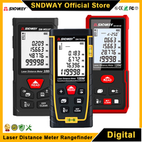 SNDWAY Laser Distance Meter Digital Rangefinder Mini Laser Tape Measure Range Finder Professional M/In/Ft Laser Measuring Meter