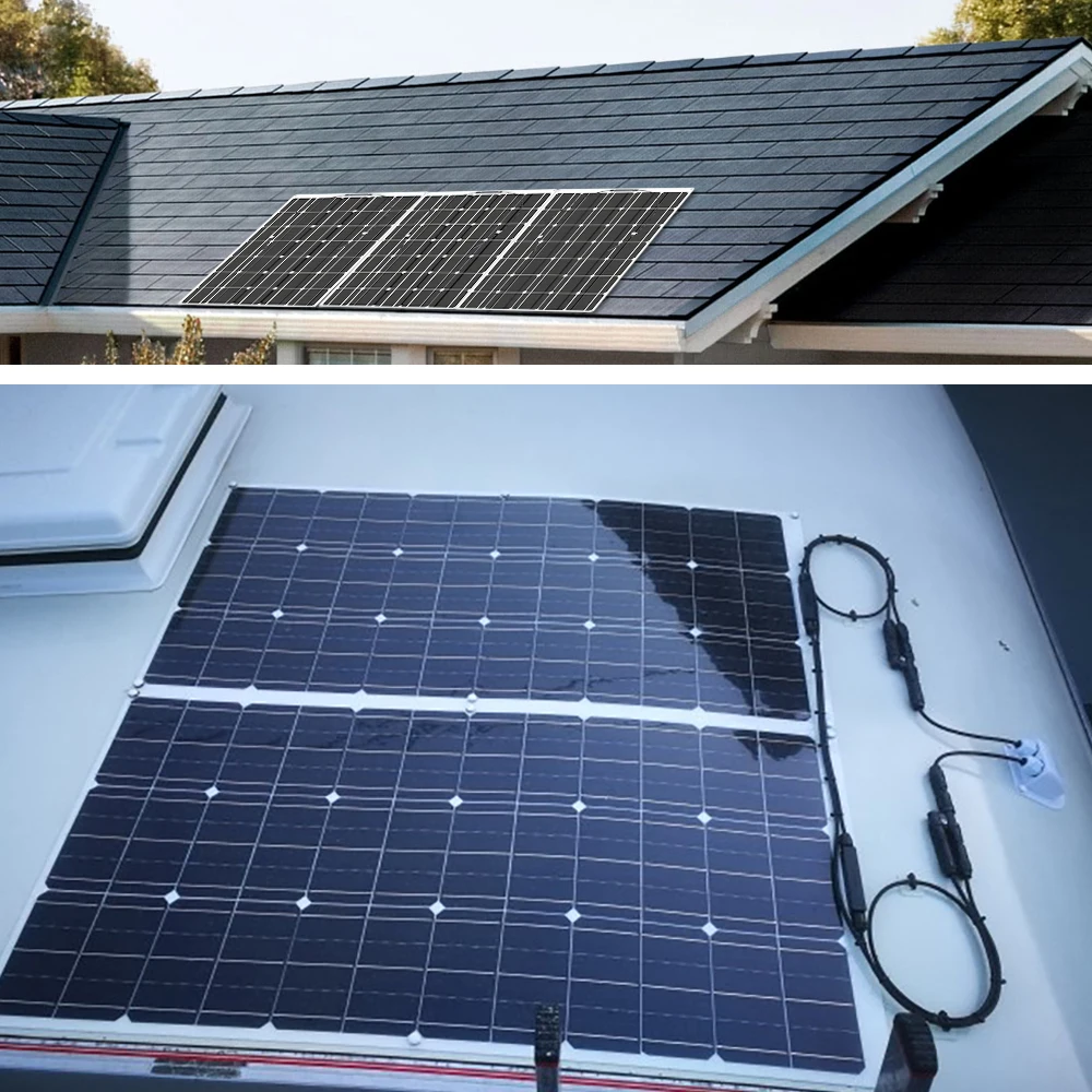 XINPUGUANG Flexible Solar Panel Sets 18V 100W 150W 200W 300W 400W For Car/Home/Camping Waterproof Mono Cell Solar Charge Battery