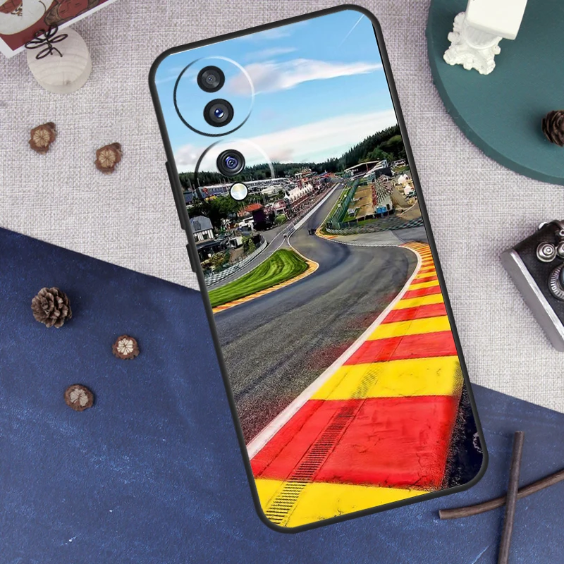 Formula 1 F1 Racing Circuit Case For Honor X9 X6 X7 X8 a Magic 4 5 Lite Honor 90 Lite 50 70 8X 9X Magic 5 Pro Coque