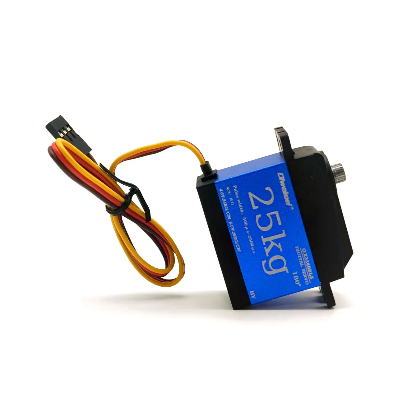 25KG 디지털 서보 메탈 기어 고토크 - 180 ° /270 °   RC 자동차 크롤러 로봇 DIY 프로젝트용 옵션 서보 모터