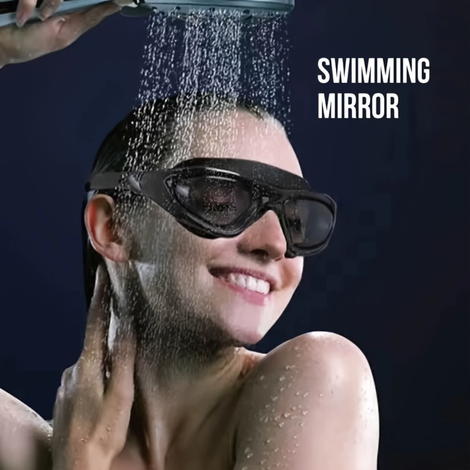 Large Frame Swimming Goggles - Waterproof, Anti-Fog, Adjustable Diving Glasses for Unmatched Comfort and Visibility