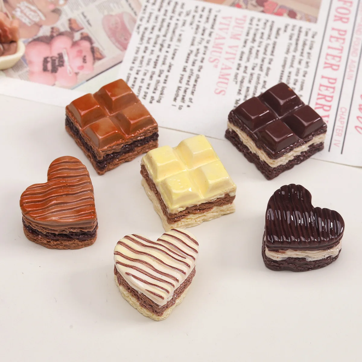 �y�Z�[�����z10/100 �� 3D �`���R���[�g�~�j�`���A�t���b�g�o�b�N�����J�{�V�����w�A�s���X�N���b�v�u�b�L���O DIY �z�[���f�R���[�V�����N���t�g�A�N�Z�T���[