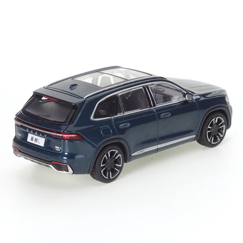 XCARTOYS 1/64 Geely Star Yue L Cuiyu niebieskie samochody zabawka ze stopu odlewany Metal pojazdów silnikowych Model prezent świąteczny dla dzieci zabawki dla chłopców