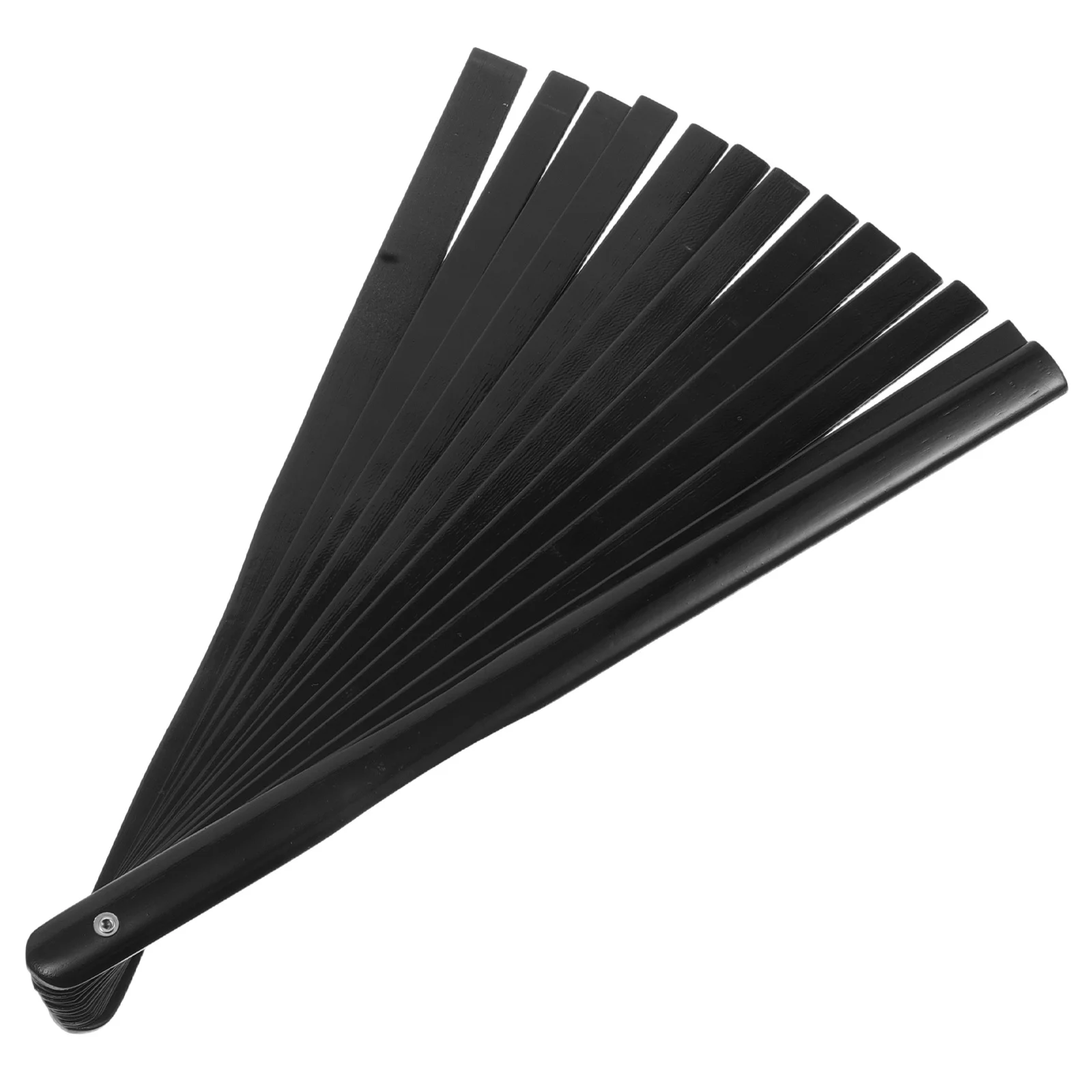 

DIY Folding Fan Frame Bamboo Wood Ribs Foldable Handheld Fan Making Frame for Crafts Art Display Home Decoration Black