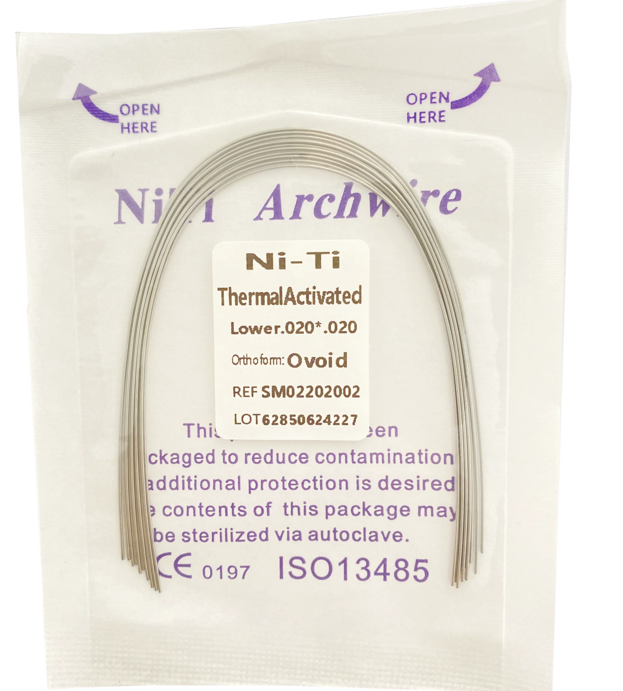 10 bag Dental Orthodontic Wires Thermal Activated Ovoid/Natural Form Rectangular Archwire Dentistry Ortho Materials